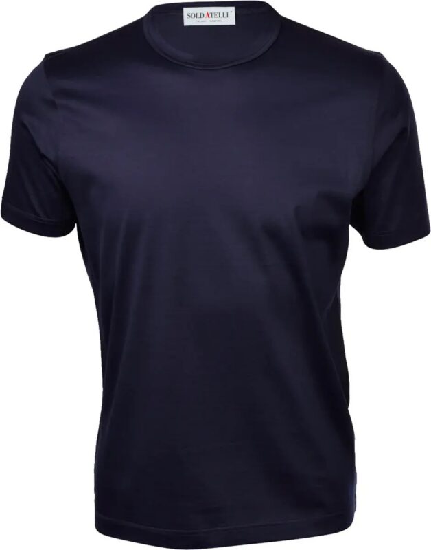 T-Shirt Girocollo Manica Corta in Cotone