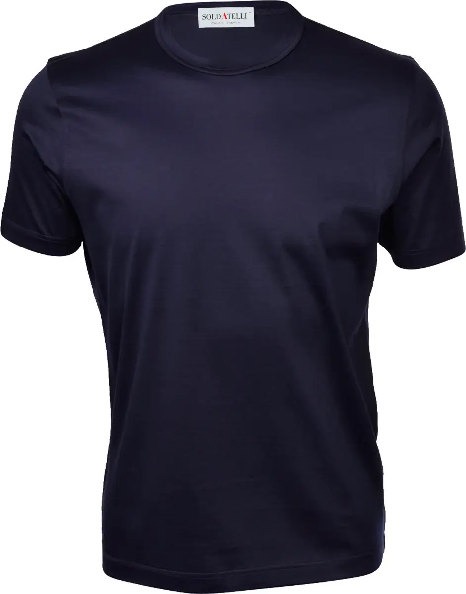T-Shirt Girocollo Manica Corta in Cotone