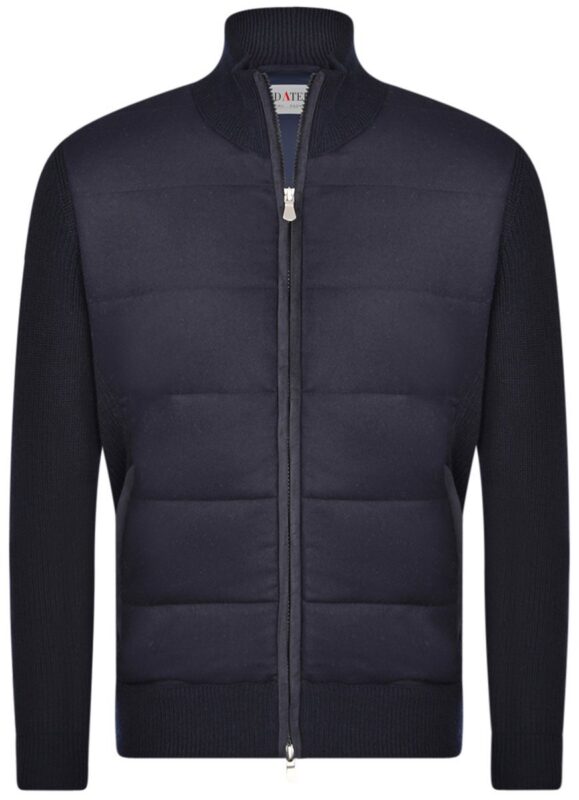 Giubbino Blu in Lana e Alcantara by Soldatelli linea Ready RTW (Ready To Wear)