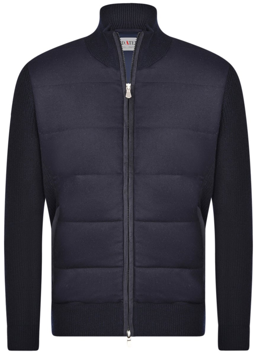 Giubbino Blu in Lana e Alcantara by Soldatelli linea Ready RTW (Ready To Wear)