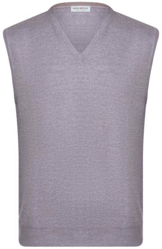 Gilet in pura lana merinos