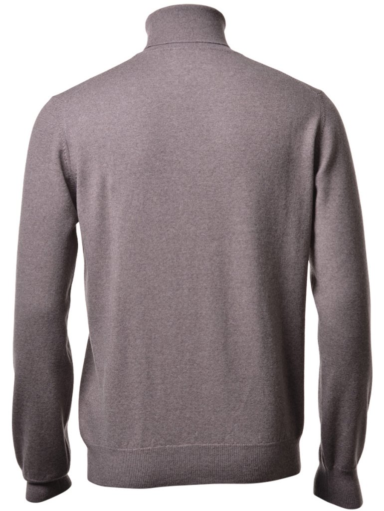 Maglione collo alto in pura lana merinos
