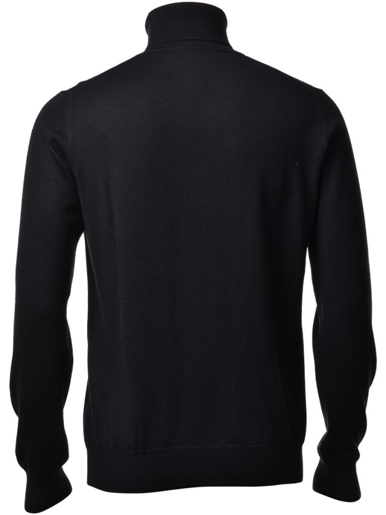 Maglione collo alto in pura lana merinos