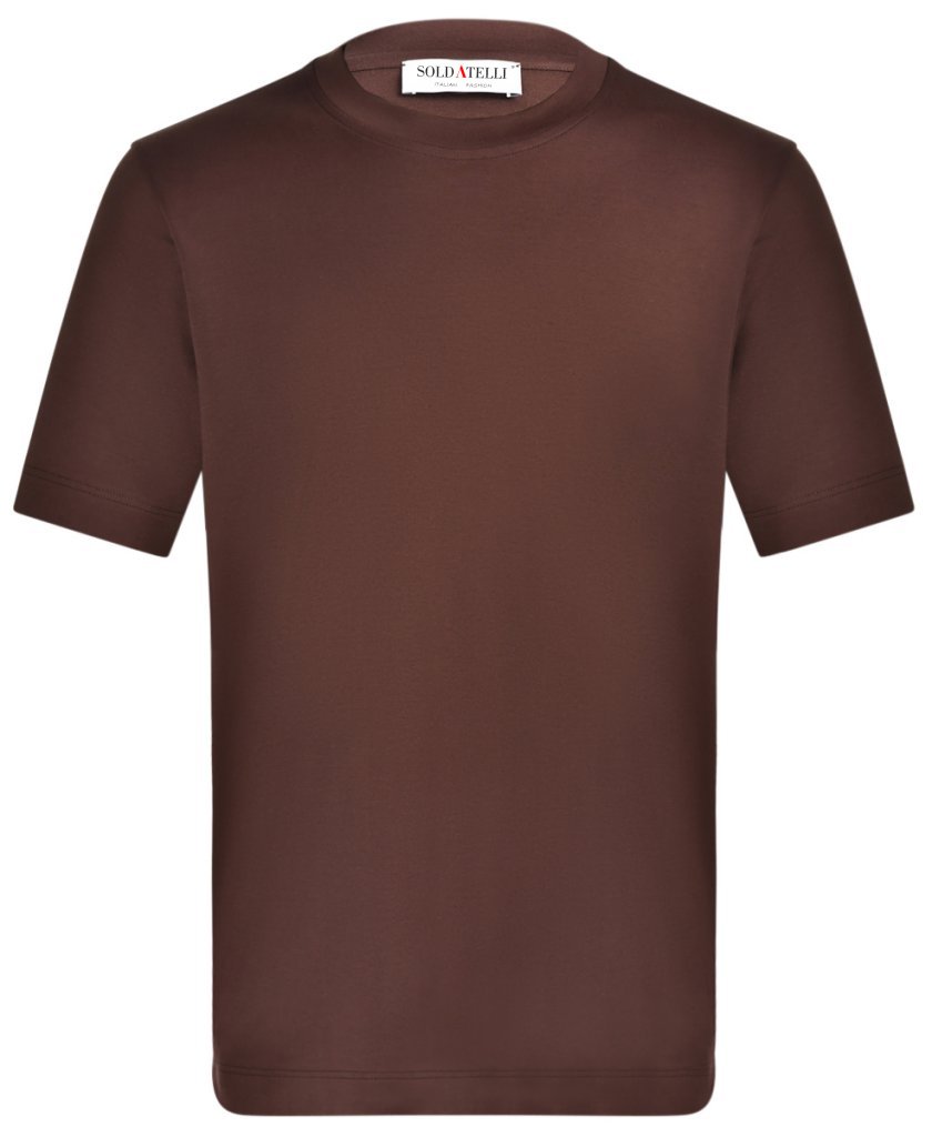 Maglia Girocollo Manica Corta in Cotone Jersey