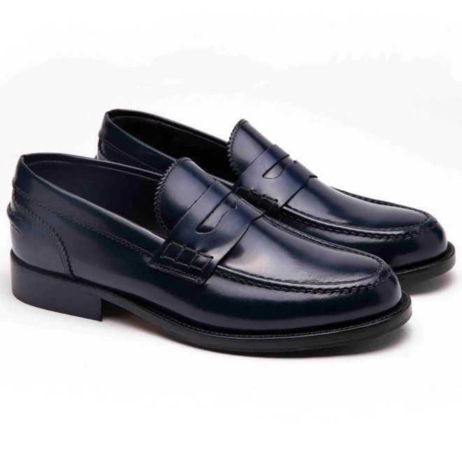 Mocassino Liscio e Cinta Abbinata 100% Vera Pelle Made in Italy