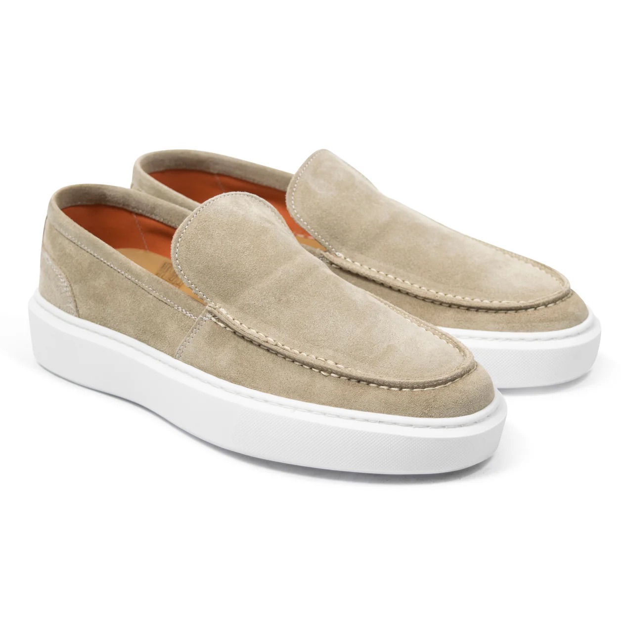 Mocassino Liscio Scamosciato 100% Vera Pelle Made in Italy