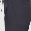 Pantalone in lana tecnica blu navy - dettaglio vita